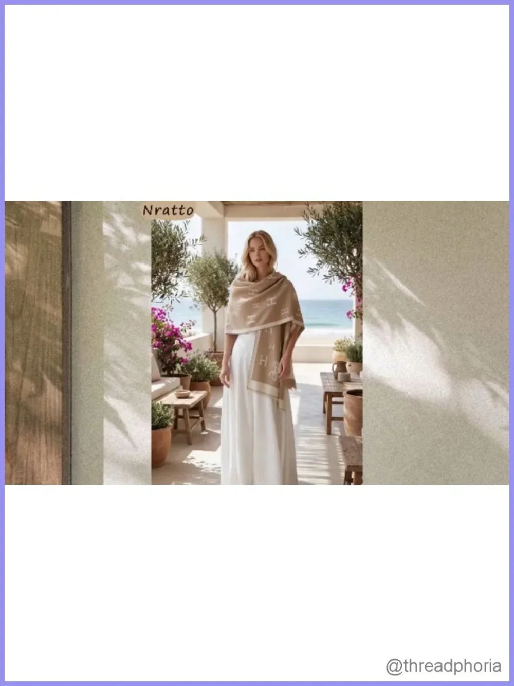 N/A reversible pashmina